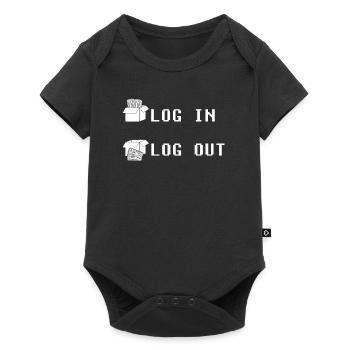 Entwickler Coder Programmierer Einloggen Coding - Baby Premium Kurzarmbody - Schwarz - Vorne