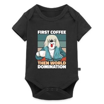 Old English Shepherd Bobtail Coffee - Baby Premium short-sleeve bodysuit - black - Front