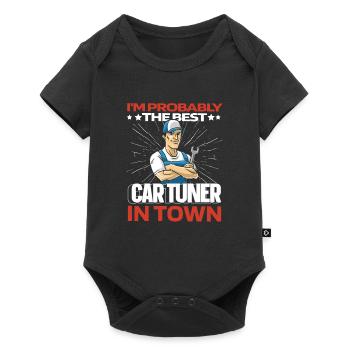 Touche de tuner de tuner de tournevis - Body à manches courtes Premium Bébé - noir - Devant