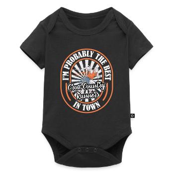 XC Runner Cross Country Running Funny - Baby Premium short-sleeve bodysuit - black - Front