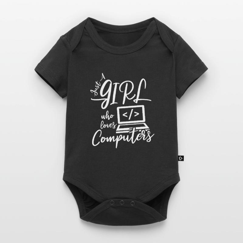Developer Coder Programmer Girl Baby Premium short-sleeve bodysuit