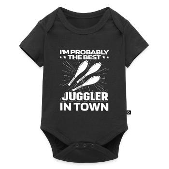 Jongler Jongleur Drôle - Body à manches courtes Premium Bébé - noir - Devant