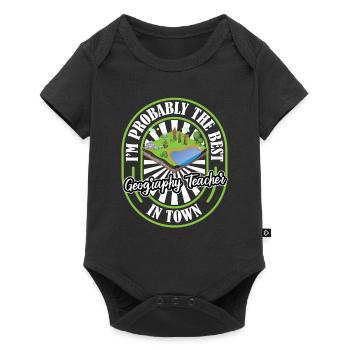 Geography Geographer Lustig - Baby Premium short-sleeve bodysuit - black - Front