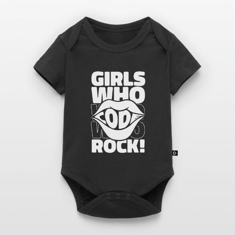 Developer Coder Programmer Girl Baby Premium short-sleeve bodysuit