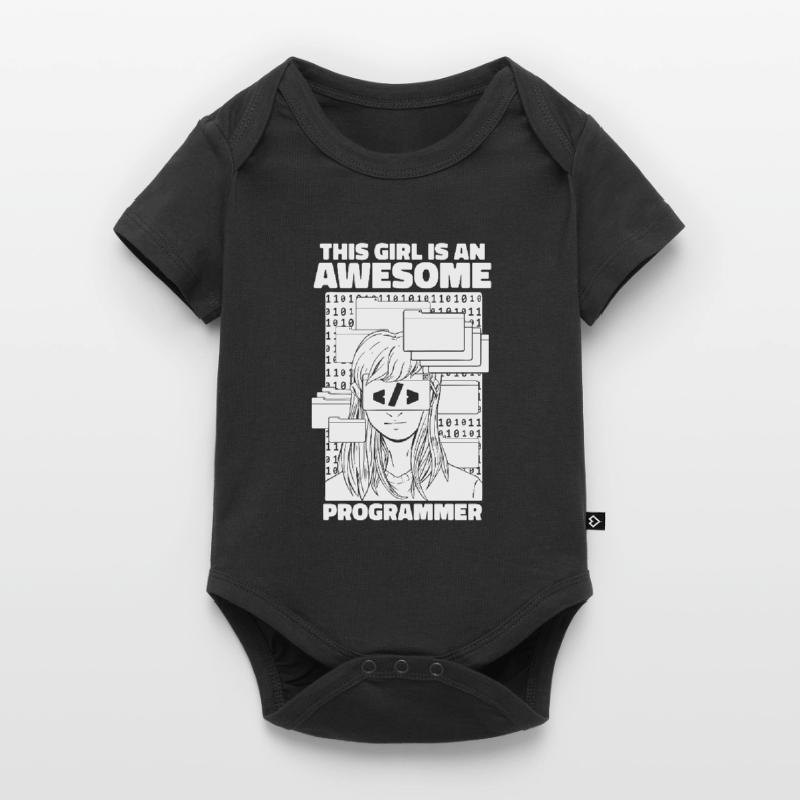 Developer Coder Programmer Girl Baby Premium short-sleeve bodysuit