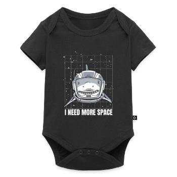 Shark Astronaut I Need More Space - Baby Premium short-sleeve bodysuit - black - Front