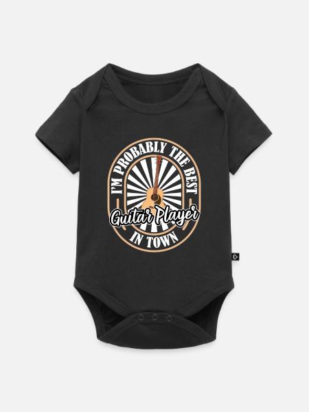 Akustikgitarre Fun - Baby Premium Kurzarmbody - Schwarz