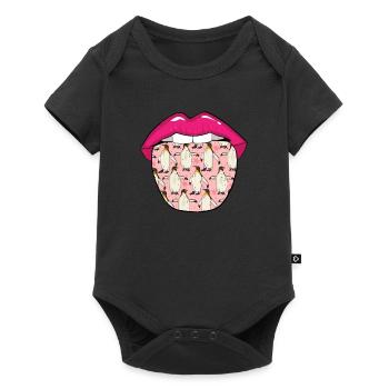 Langue de pingouin - Body à manches courtes Premium Bébé - noir - Devant