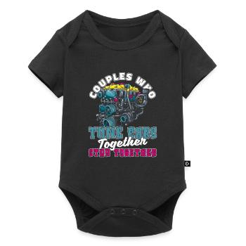 Paire de tuner de tuner de tournevis - Body à manches courtes Premium Bébé - noir - Devant