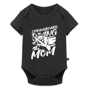 Turmspringen Turmspringer Mama - Baby Premium Kurzarmbody - Schwarz - Vorne