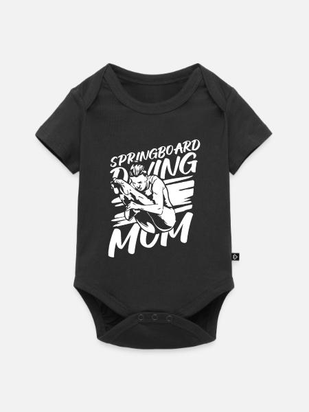 Turmspringen Turmspringer Mama - Baby Premium Kurzarmbody - Schwarz