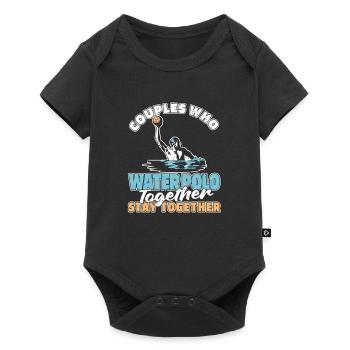Water polo water polo couple - Baby Premium short-sleeve bodysuit - black - Front