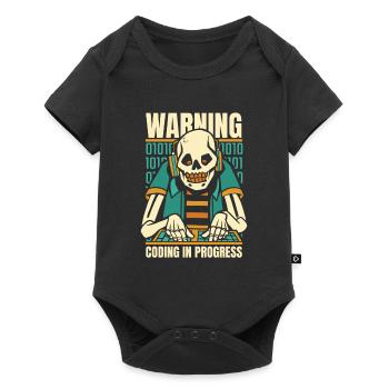 Développeur Coder Programmeur Squelette - Body à manches courtes Premium Bébé - noir - Devant