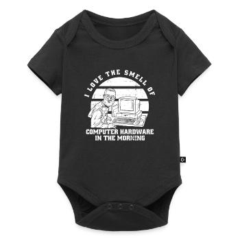 Entwickler Coder Programmierer Computer - Baby Premium Kurzarmbody - Schwarz - Vorne