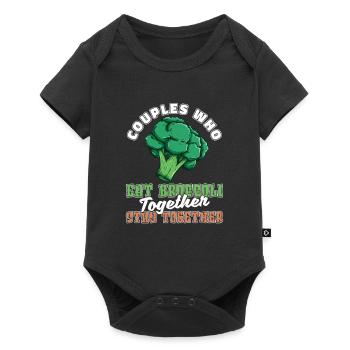 Paire de brocoli - Body à manches courtes Premium Bébé - noir - Devant