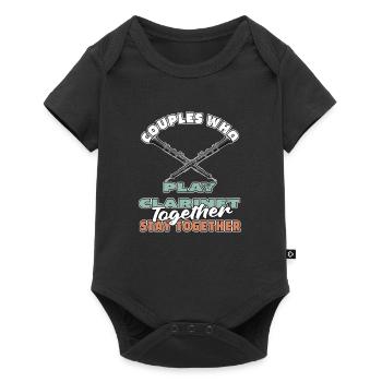 Clarinet Clarinetist Couple - Baby Premium short-sleeve bodysuit - black - Front