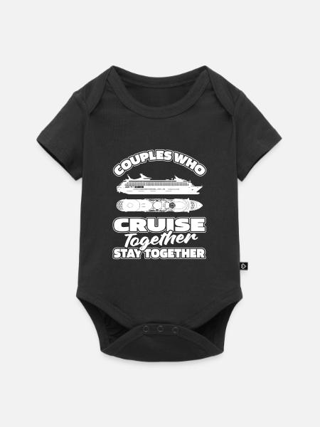 Kreuzfahrtschiff Paar - Baby Premium Kurzarmbody - Schwarz