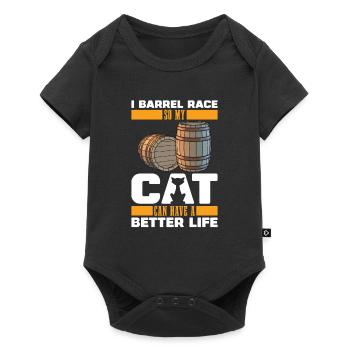 Barrel Racing Western Riding Barrel Racing Cat - Body à manches courtes Premium Bébé - noir - Devant