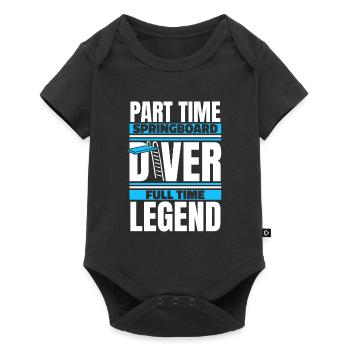 Diving Diver Legend - Baby Premium short-sleeve bodysuit - black - Front