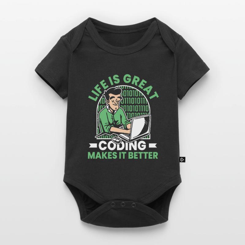 Developer Coder Programmer Funny Baby Premium short-sleeve bodysuit