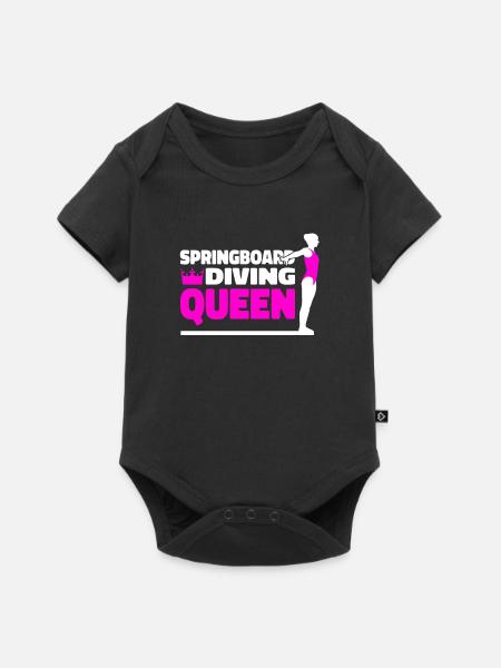 Turmspringen Turmspringer Königin - Baby Premium Kurzarmbody - Schwarz