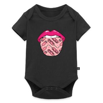 Corn Dog Corndog Lips - Body à manches courtes Premium Bébé - noir - Devant