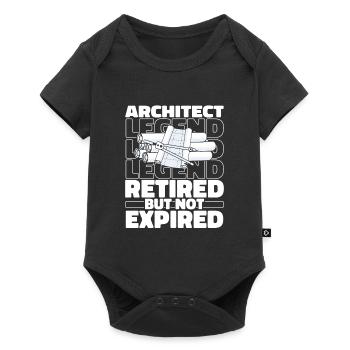 Architecte architecte à la retraite - Body à manches courtes Premium Bébé - noir - Devant