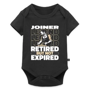 Charpentier à la retraite - Body à manches courtes Premium Bébé - noir - Devant