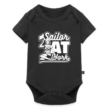 Sailing Sailor Sailboat Work - Baby Premium short-sleeve bodysuit - black - Front