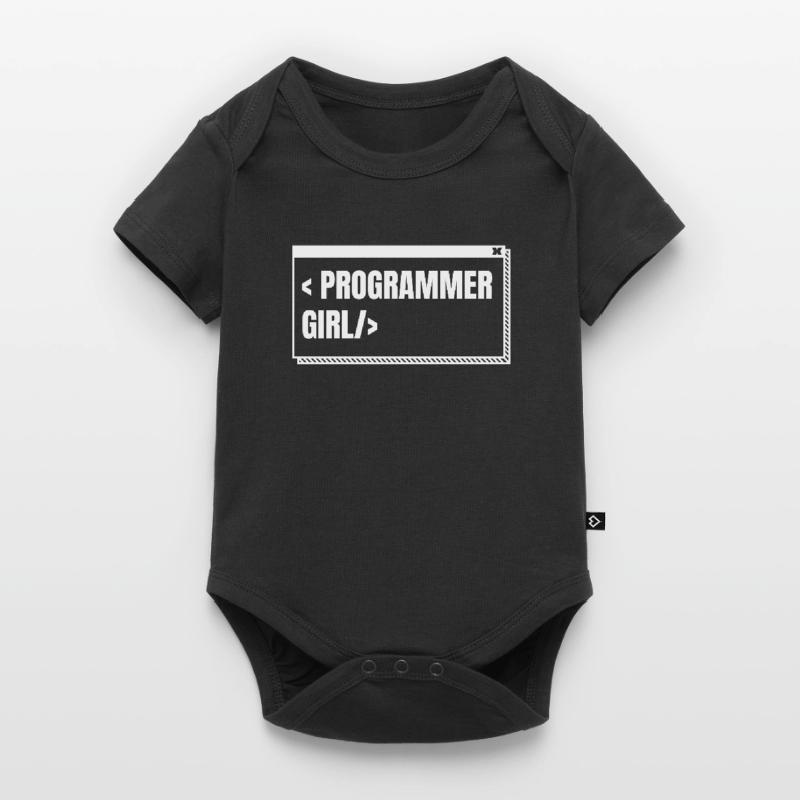 Developer Coder Programmer Girl Baby Premium short-sleeve bodysuit