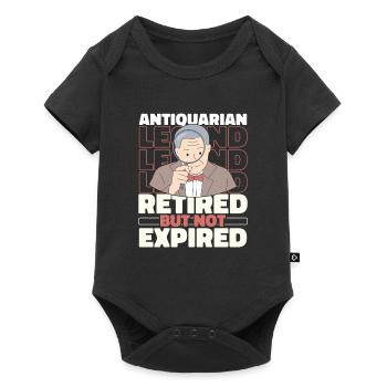 Antiques Antique dealers in retirement - Baby Premium short-sleeve bodysuit - black - Front