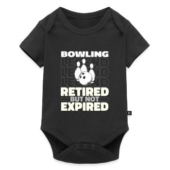 Bowling Bowlen Bowler Im Ruhestand - Baby Premium Kurzarmbody - Schwarz - Vorne