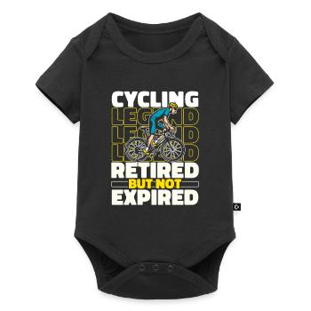 Road cycling Retired cyclists - Baby Premium short-sleeve bodysuit - black - Front