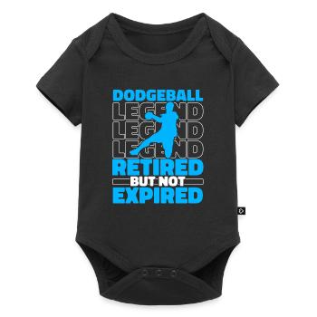 Dodgeball pensioners - Baby Premium short-sleeve bodysuit - black - Front