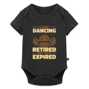 Line Dancing in retirement - Baby Premium short-sleeve bodysuit - black - Front