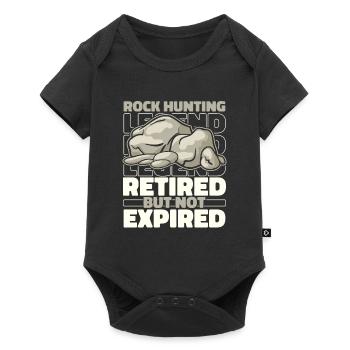 Geologist Retired Stone Collector - Baby Premium short-sleeve bodysuit - black - Front
