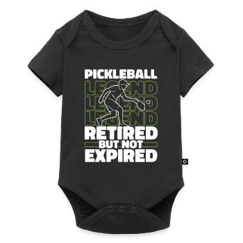 Pickleball pensioners - Baby Premium short-sleeve bodysuit - black - Front