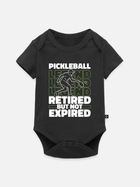 Pickleball pensioners - Baby Premium short-sleeve bodysuit - black