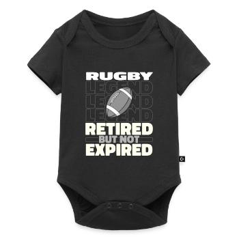 Rugby Im Ruhestand - Baby Premium Kurzarmbody - Schwarz - Vorne