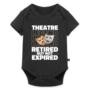 Acteurs de théâtre à la retraite - Body à manches courtes Premium Bébé - noir - Devant