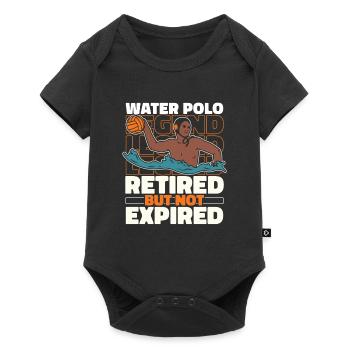 Water polo water polo player in retirement - Baby Premium short-sleeve bodysuit - black - Front