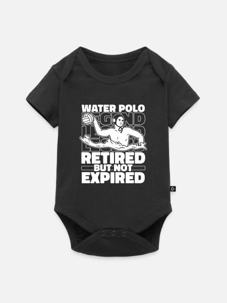 Wasserball Wasserballer Rentner - Baby Premium Kurzarmbody - Schwarz