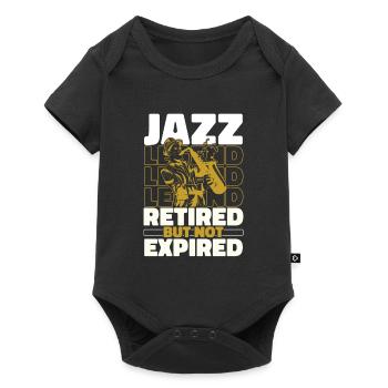 Jazz Music in Retirement - Baby Premium short-sleeve bodysuit - black - Front