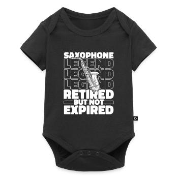 Saxophone Saxophone Retired - Baby Premium short-sleeve bodysuit - black - Front