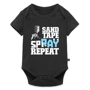 Painter varnisher spraying - Baby Premium short-sleeve bodysuit - black - Front