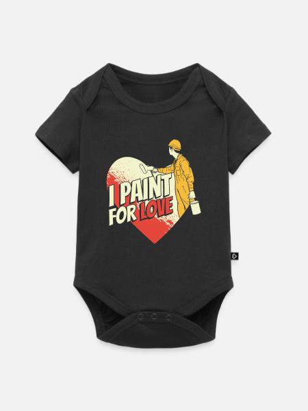Maler Lackierer - Baby Premium Kurzarmbody - Schwarz