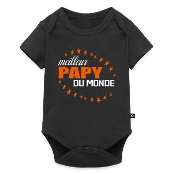 Meilleur Papy Du Monde - Body à manches courtes Premium Bébé - noir - Devant