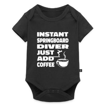 Diving Diver Café - Body à manches courtes Premium Bébé - noir - Devant