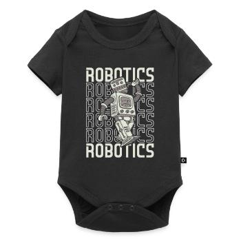 Robotique Ai Robot Mécanique Robotique - Body à manches courtes Premium Bébé - noir - Devant
