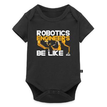 Robotique Ai Robot Drôle - Body à manches courtes Premium Bébé - noir - Devant